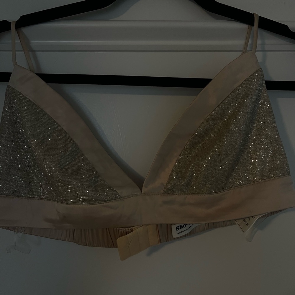 Showpo Glittering Beige Bralette